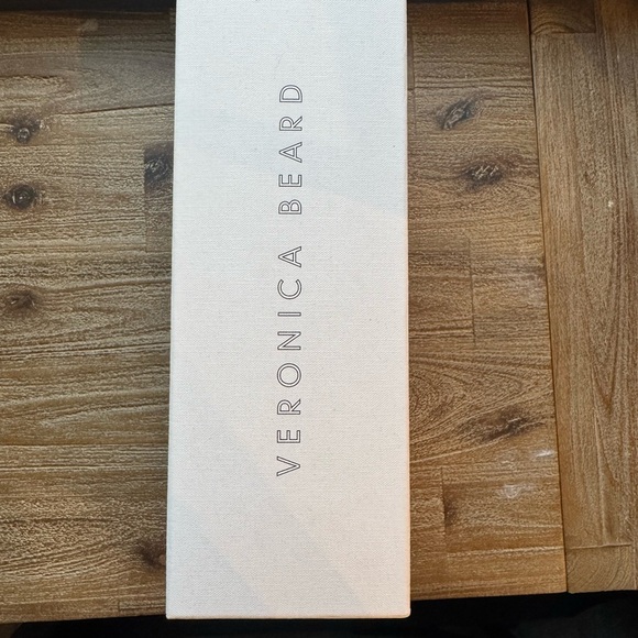 Veronica Beard Eni Flat Sandal in Black with Gold Hardware - Picture 7 of 14